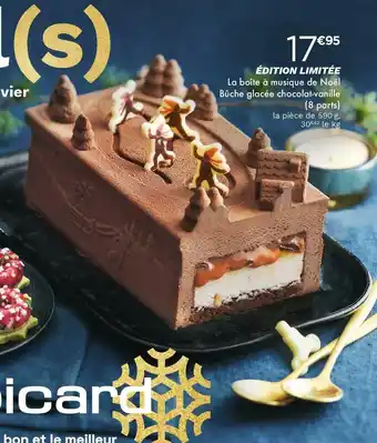 Picard bûche glacée chocolat-vanille (8 parts)