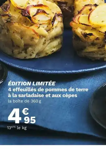 Picard 4 effeuillés de pommes de terre à la sarladaise et aux cèpes offre