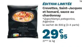 Picard Picard crevettes, saint-jacques, et homard, sauce au chardonnay offre