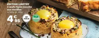 2 œufs façon cocotte aux morilles