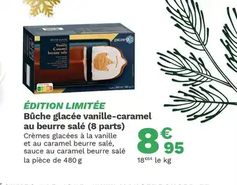 Picard Picard bûche glacée vanille-caramel au beurre salé (8 parts) offre