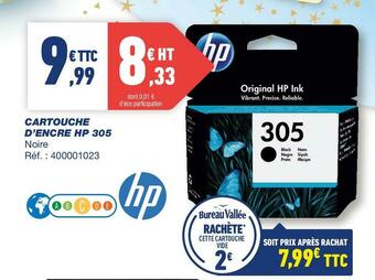 Bureau Vallée Hp cartouche d’encre 305 offre