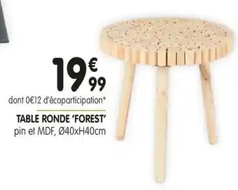 Imaginea Table ronde forest offre