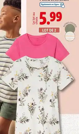 Lidl T-shirts en fin de chaîne offre