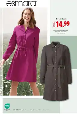 Lidl ESMARA Robe en chanvre offre