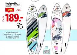 Lidl F2 Stand up paddle gonflable polyvalent offre