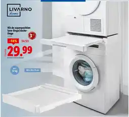 Lidl LIVARNO HOME Kit de superposition lave-linge/sèche-linge offre