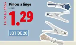 Lidl Pinces à linge offre