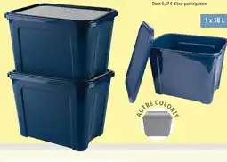 Lidl CASSETTI Boîtes de rangement en plastique recyclé offre