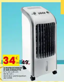 Stokomani Le rafraichisseur d'air à roulette offre