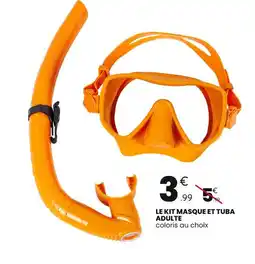 Stokomani Le kit masque et tuba adulte offre