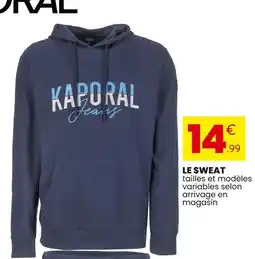 Stokomani Kaporal Le sweat offre