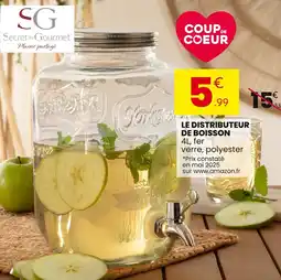 Stokomani SECRET DE GOURMAND Le distributeur de boisson offre