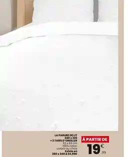 Stokomani La parure de lit 240 x 220 + 2 taies d’oreiller offre