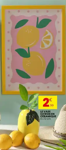 Stokomani Le vase citron en céramique offre