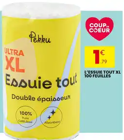 Stokomani Pekku L’essuie tout XL 100 feuilles offre