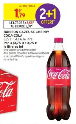 Intermarché Drive Boisson gazeuse cherry coca-cola offre