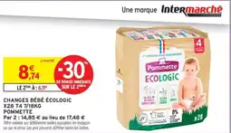 Changes bébé écologic pommette