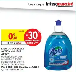 Intermarché Drive Liquide vaisselle action hygiène apta offre