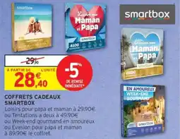 Intermarché Drive Coffrets cadeaux smartbox offre