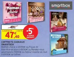 Intermarché Drive Coffrets cadeaux smartbox offre