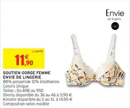 Intermarché Drive Soutien gorge femme envie de lingerie offre