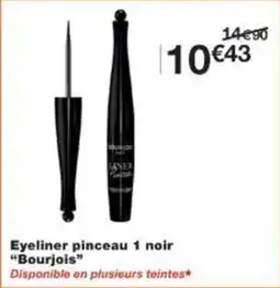 Monoprix Eyeliner pinceau 1 noir bourjois offre