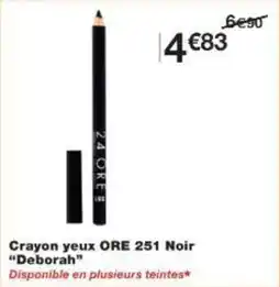 Monoprix Crayon yeux ore 251 noir deborah offre