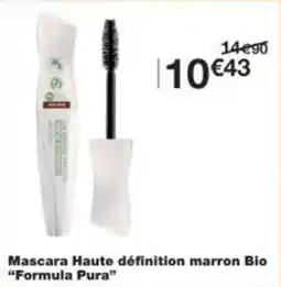 Monoprix Mascara haute définition marron bio formula pura offre