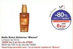 Monoprix Huile extra universe elseve offre