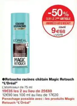 Monoprix Retouche racines châtain magic retouch l'oréal offre