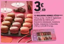 E.Leclerc Express 12 macarons bonnes fêtes offre