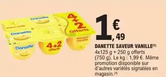 E.Leclerc Express DANETTE Saveur vanille offre
