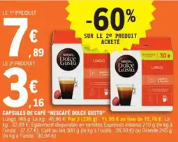 "NESCAFÉ DOLCE GUSTO" Capsules de café