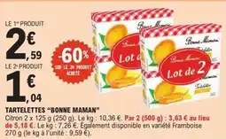E.Leclerc Express "BONNE MAMAN" Tartelettes offre