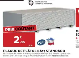 Bricomarché Plaque de plâtre ba13 standard offre