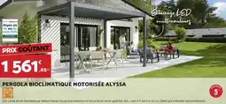 Bricomarché Pergola bioclimatique motorisée alyssa offre