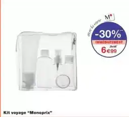 Monoprix Monoprix - kit voyage monoprix offre