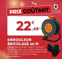 Bricomarché Enrouleur bricolage 20 m offre