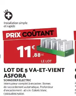 Bricomarché Lot de 5 va et vient asfora offre