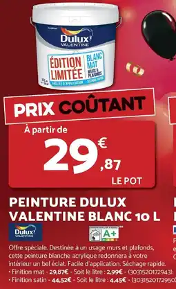 Bricomarché Peinture dulux valentine blanc offre