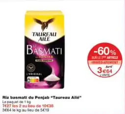 Monop' Riz basmati du penjab taureau ailé offre