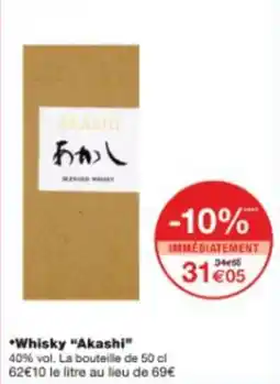 Monop' Whisky akashi offre