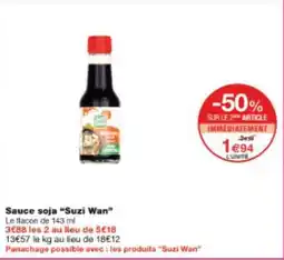 Monop' Sauce soja suzi wan offre