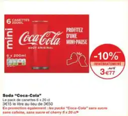 Monop' Soda coca-cola offre