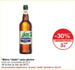 Monop' BiĂšre jade sans gluten offre