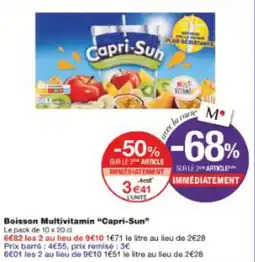 Monop' Boisson multivitamin capri-sun offre
