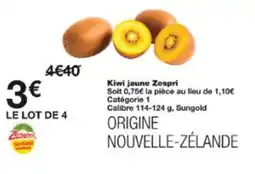 Monop' Kiwi jaune zespri offre