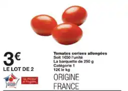 Monop' Tomates cerises allongées offre