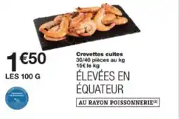 Monop' Crevettes cuites offre